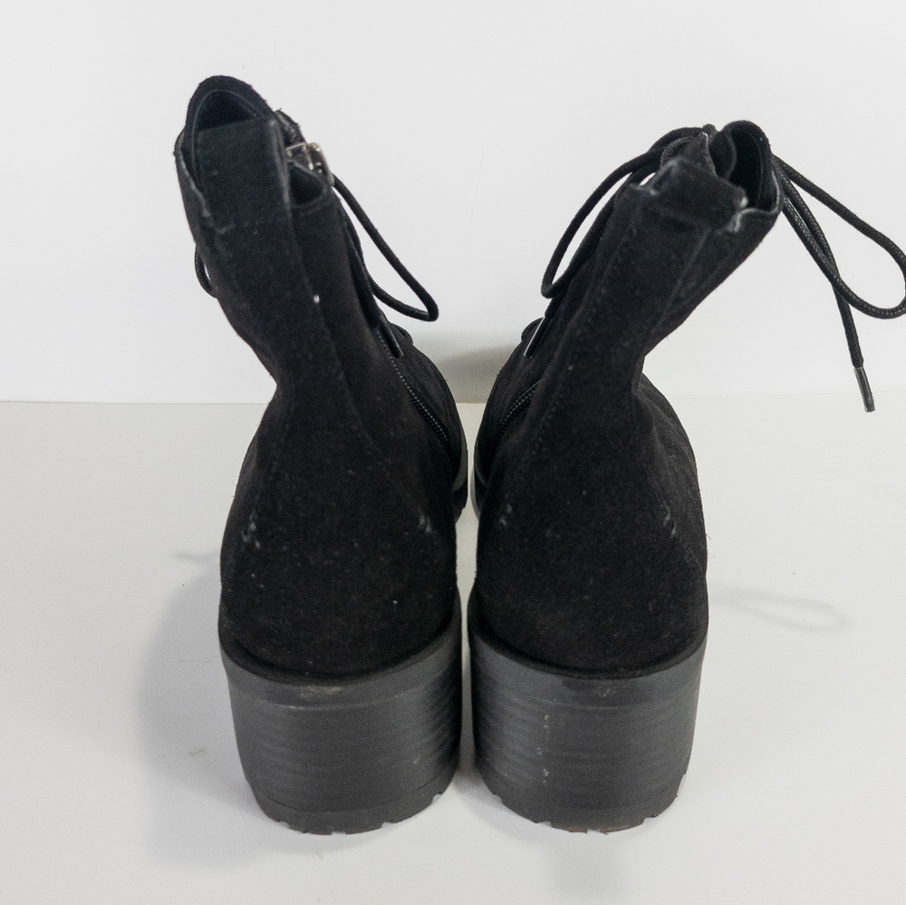 Cason Keaton Lace up Suede Leather Bootie - Picture 7 of 7